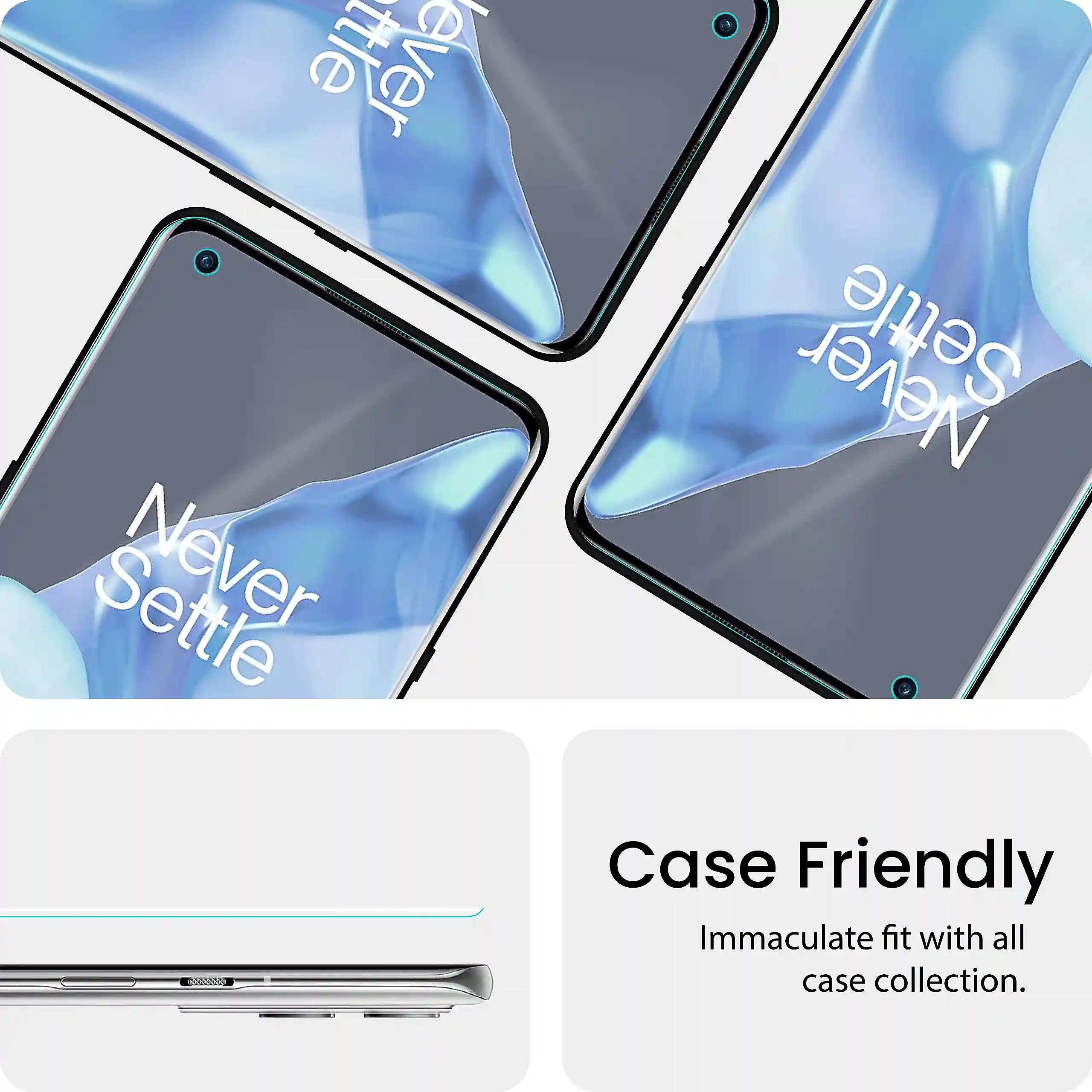 FIRST MART Screen Protector for OnePlus 9 Pro 5G - Nanofiber Unbreakable Membrane Case Friendly Full Edge to Edge Screen Coverage & Installation Kit (Gaming Clear)