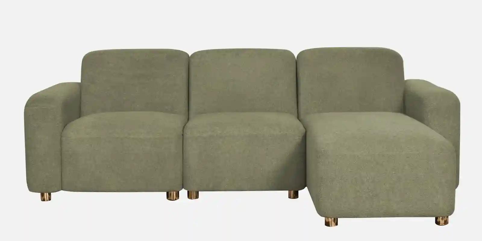 Pine Wood Polyester Fabric Sofa Grey -2 Seater LHS