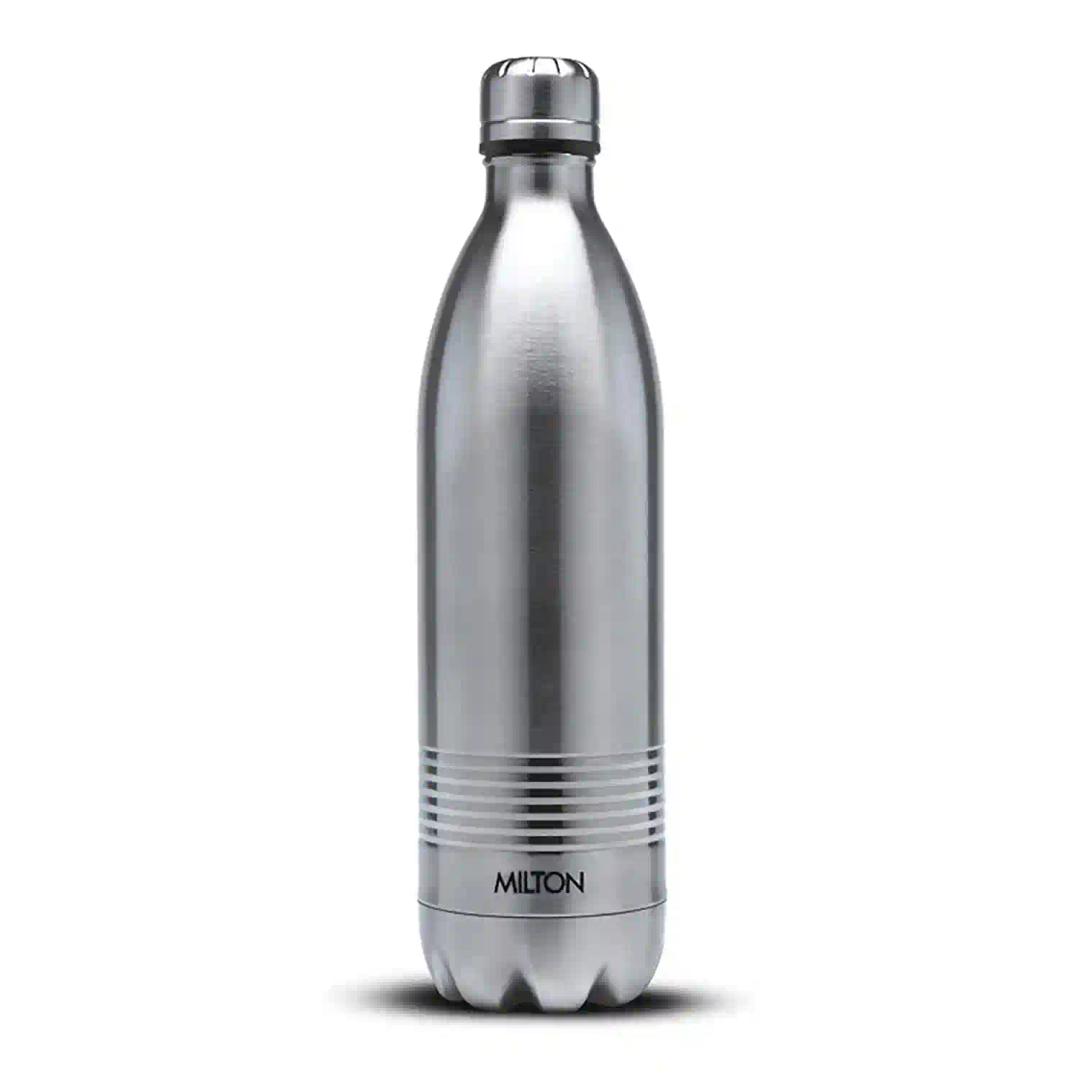 Milton Duo DLX 750 Thermosteel 24 Hours Hot and Cold Water Bottle, 1 Piece, 700 ml, Silver | Leak Proof | Office Bottle | Gym | Home | Kitchen | Hiking | Trekking | Travel Bottle