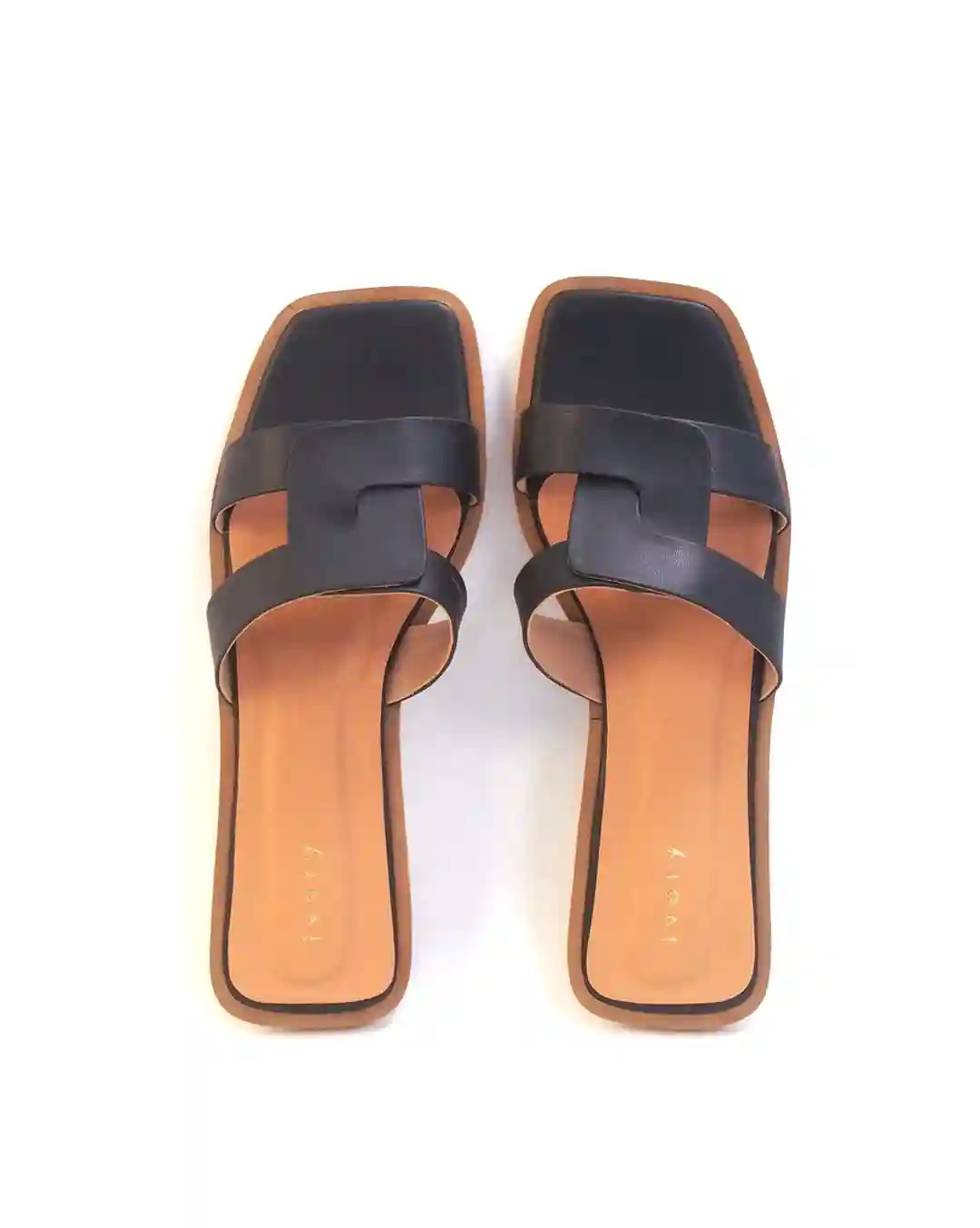 Hazel Black Flat For Women (Size - 35)