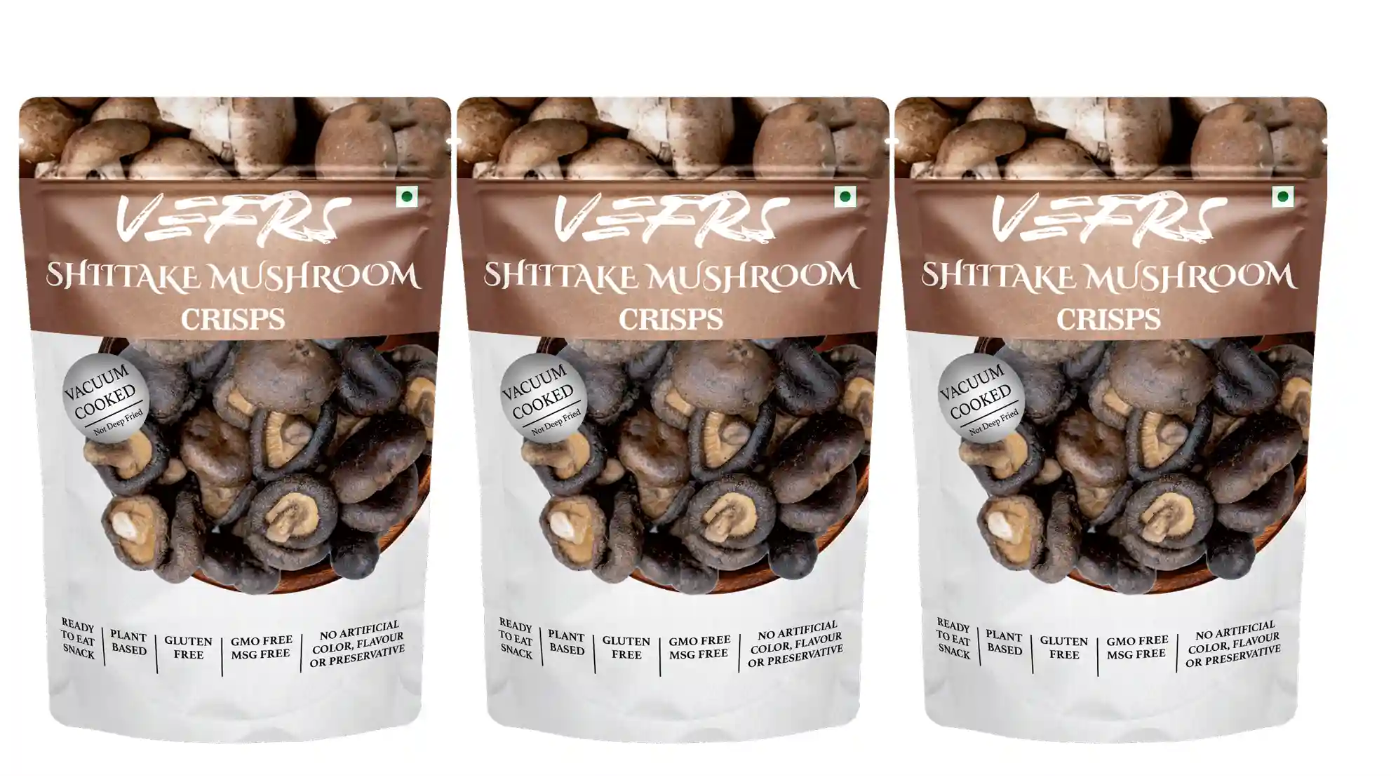 Shiitake Mushroom Crisps - Pack of 3