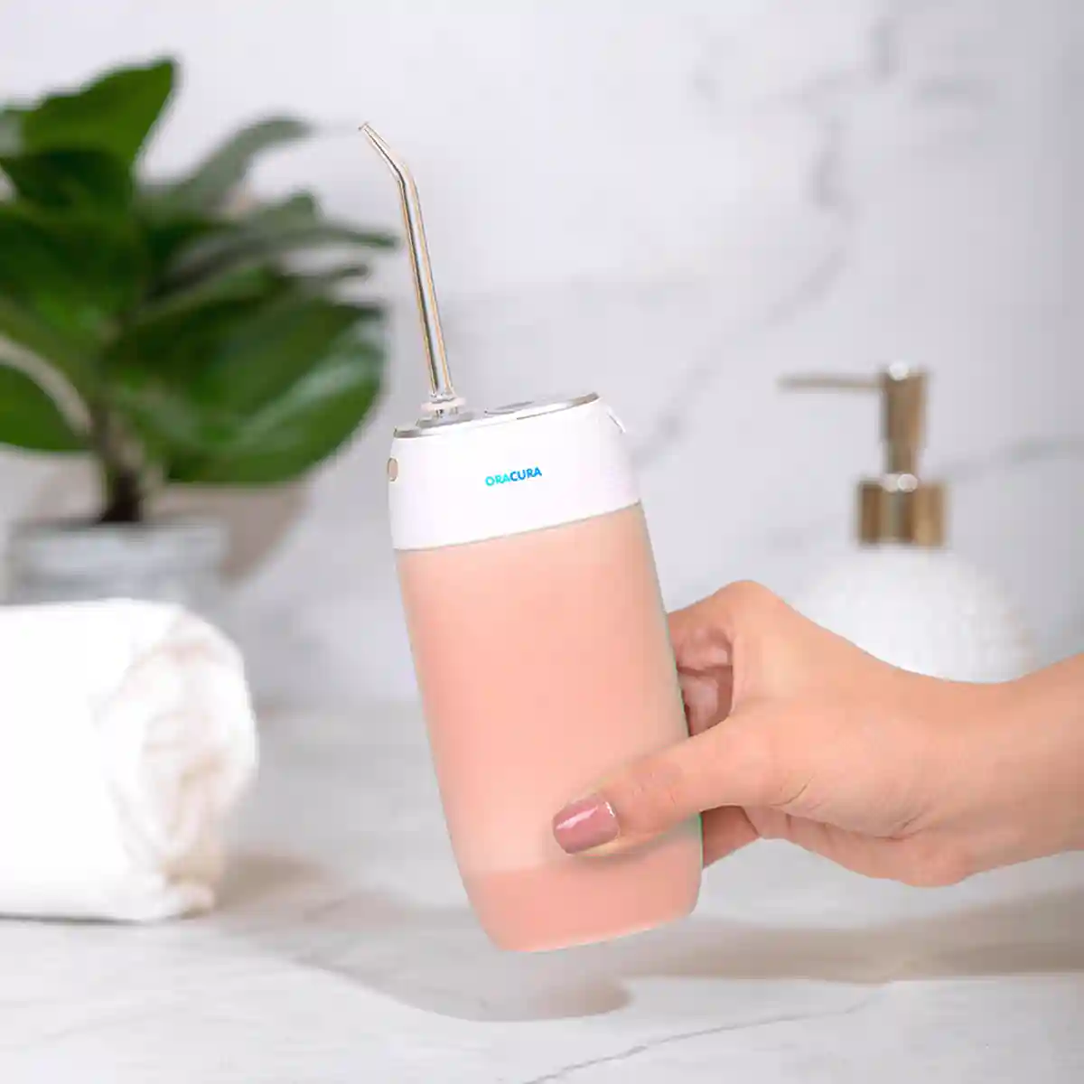 ORACURA Compact PLUS Water Flosser OC400 - Peach
