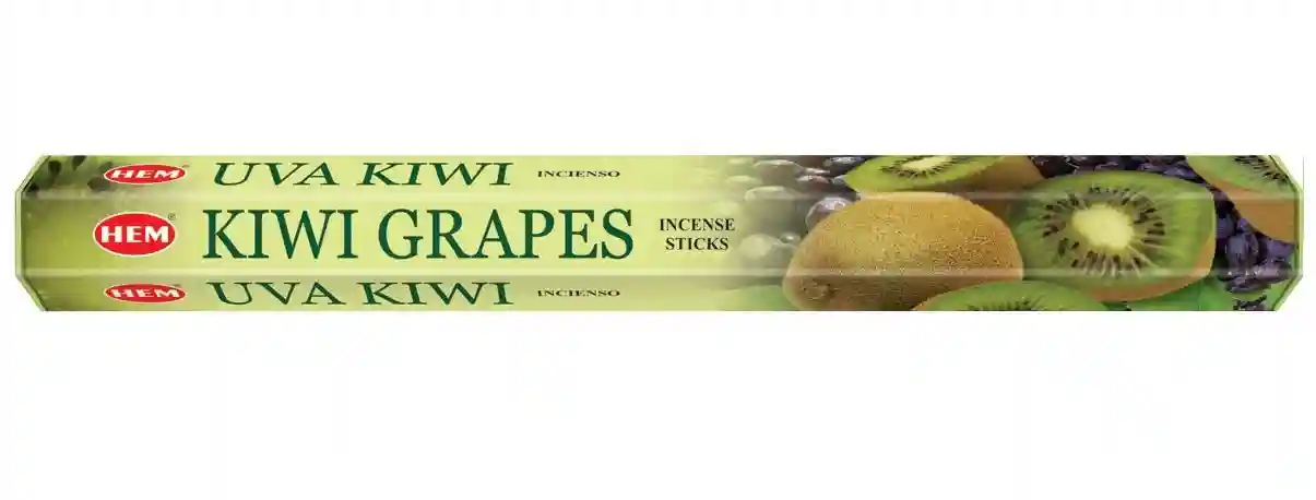 HEM Kiwi Grapes Incense Sticks | Agarbatti for Home Freshness, Prayer, Positive Energy & Yoga Meditation | Pooja Item for Home | Burning Time - 35-40 Minutes |120 Sticks (Handcrafted & Low Smoke)