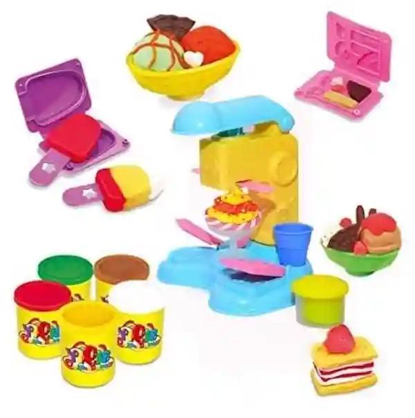 Ji and Ja Ice Cream Clay Play Set Toy for Kids