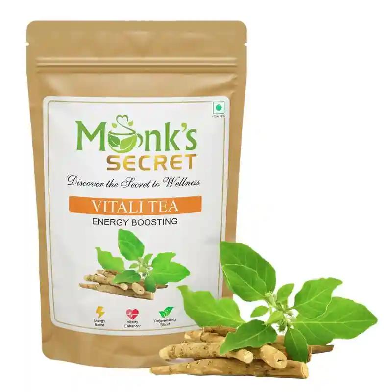 MONK'S SECRET VITALI Herbal Tea |Caffeine Free Tea | (Pack of 1)