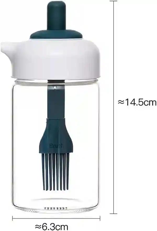 Kunya 2 in 1 Oil Dispenser with Brush - 230 ml (Color Will be Sent as per Stock Availability)