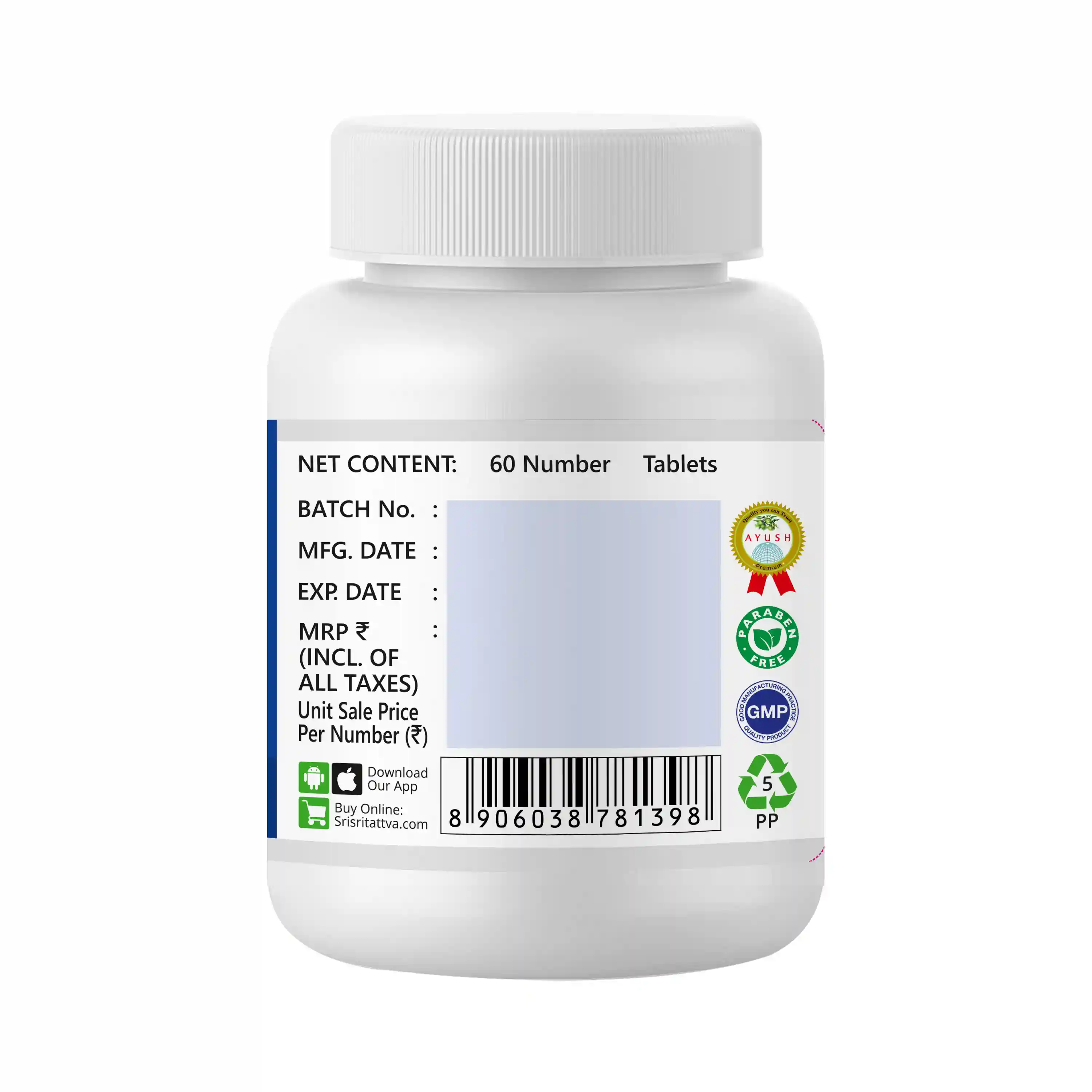 Sri Sri Tattva Kasahara Vati - A Unique Herbal Formulation | Offers Quick Relief From Both Dry And Allergic Cough | 60 Tabs | 250 Mg