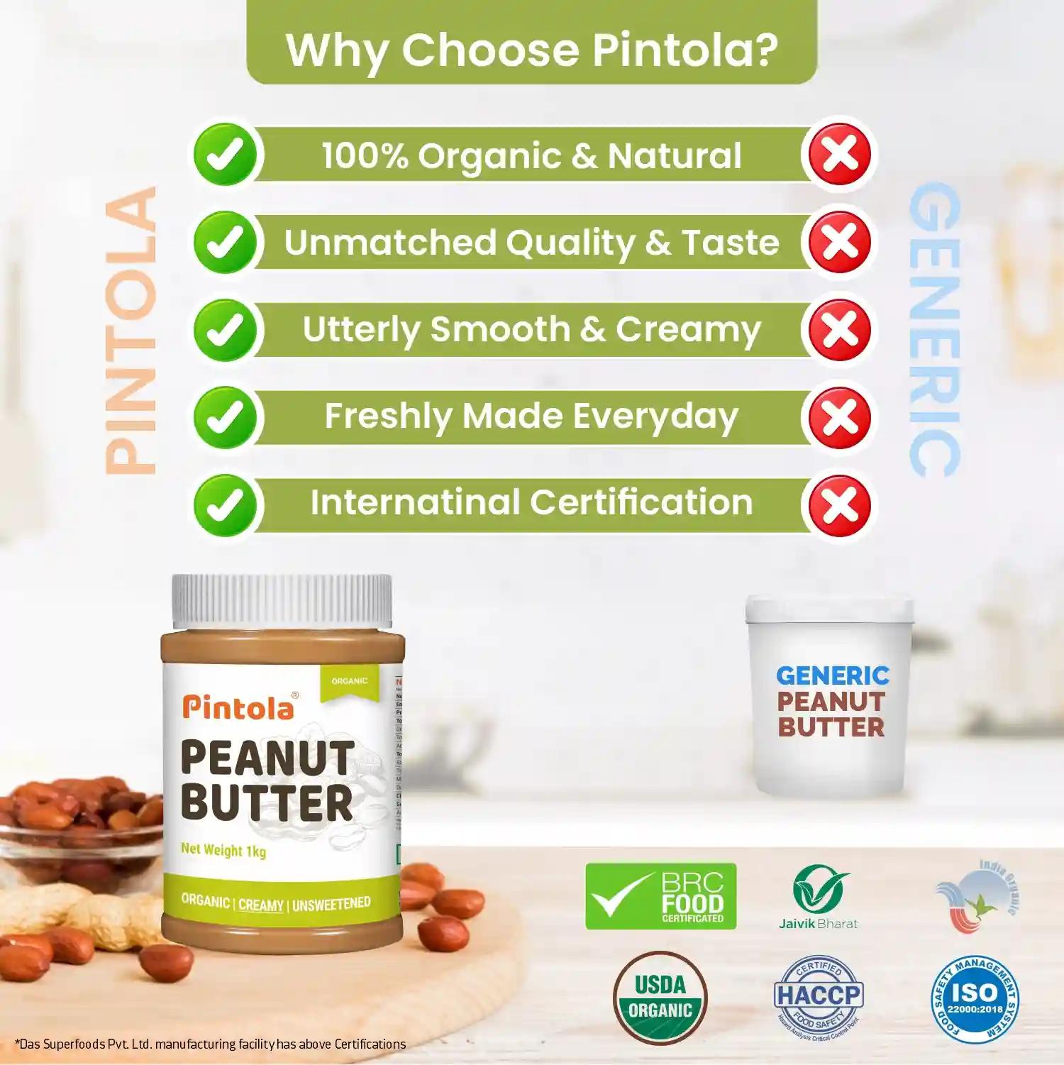 Pintola Organic PB Creamy 350g