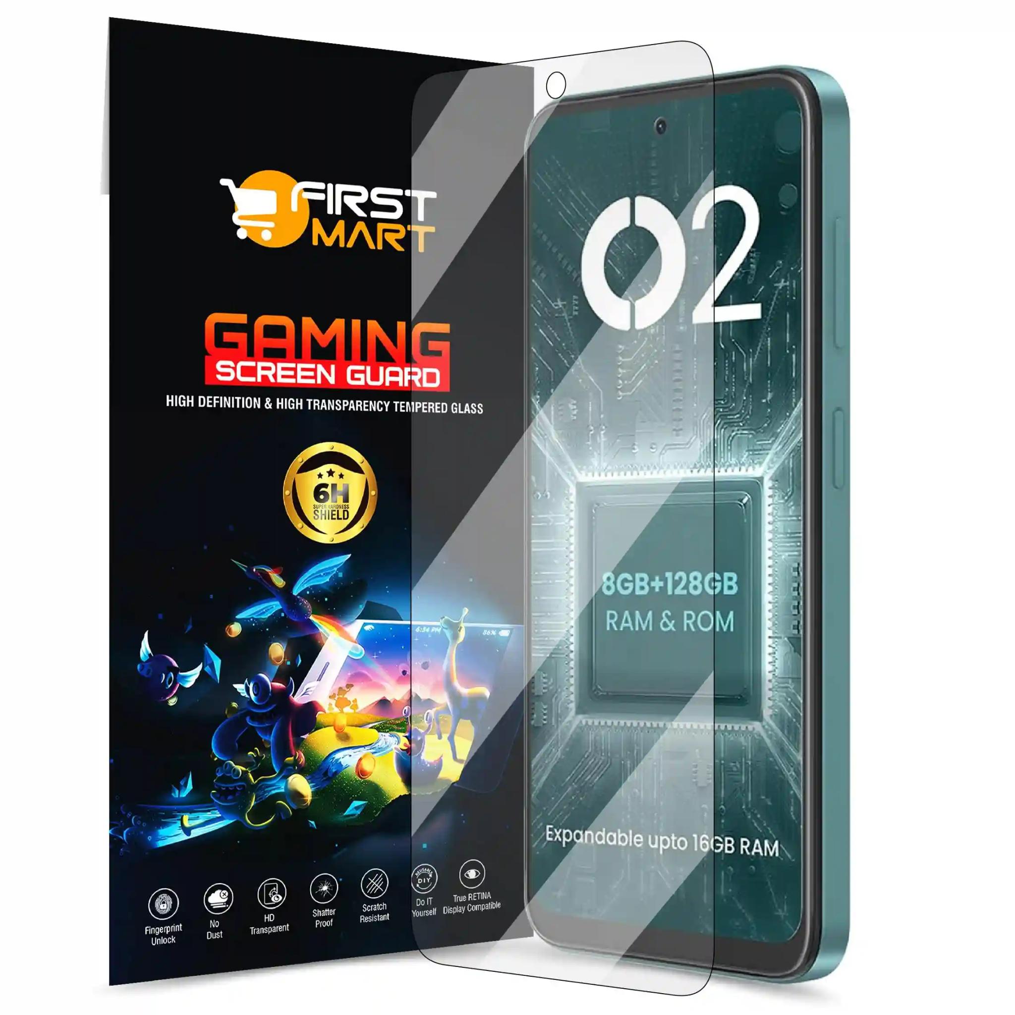 FIRST MART Screen Protector for LAVA O2 - Impossible Fiber Case Friendly Screen Protection & Installation Kit (Gaming Clear)