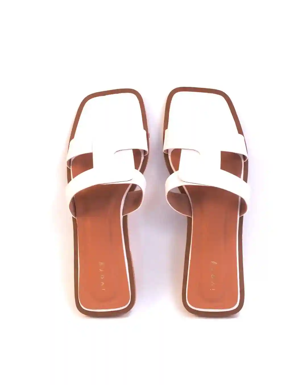 Hazel White Flat For Women (Size - 35)
