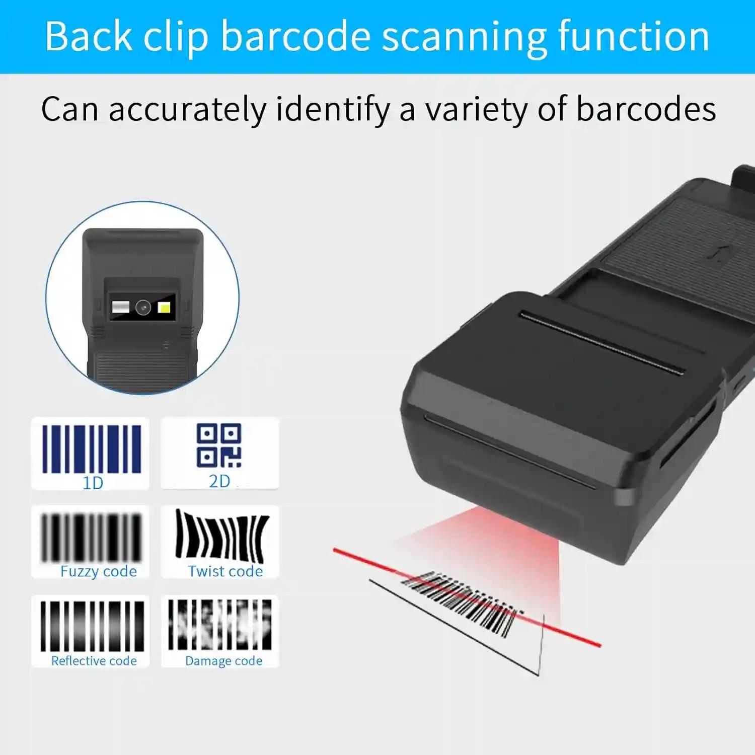 Periperi Q20 Receipt Thermal Printer + Barcode Scanner Compatible With Android System