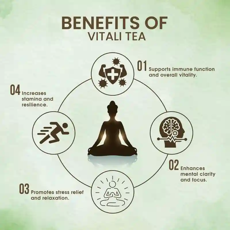 MONK'S SECRET VITALI Herbal Tea |Caffeine Free Tea | (Pack of 1)