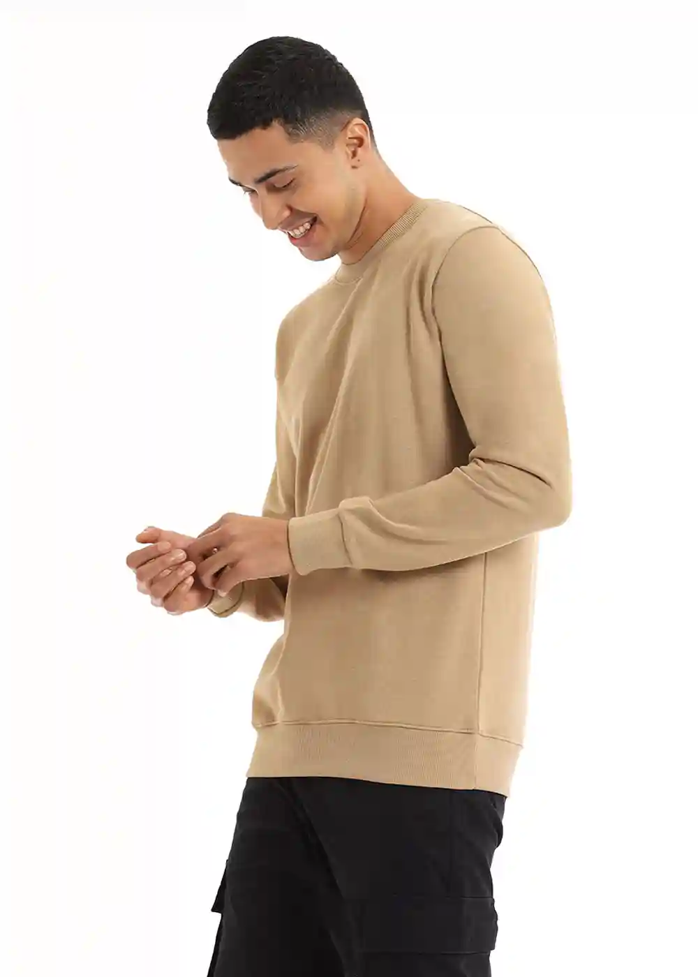 Banana Club Beige Sweatshirt - Small