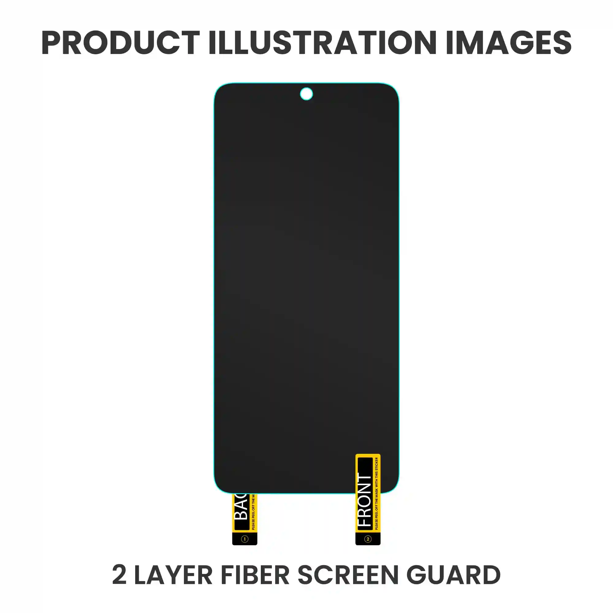 FIRST MART Screen Protector for Vivo Y200e 5G - Impossible Fiber Case Friendly Screen Protection & Installation Kit (Gaming Clear)