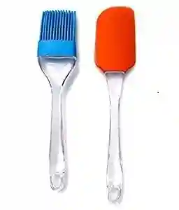Perfect Pricee Silicone Spatula & Pastry Brush Set for Cake Mixer, Decorating, Cooking, Baking, Glazing, Barbecue