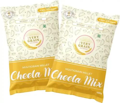 The Very Grain Multigrain Cheela Mix Gluten Free High Protein, Instant Healthy Chilla Contains Bajra, Ragi, Kodo | No Maida Ready To Cook Breakfast