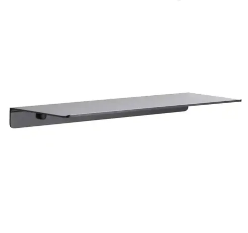 ORGANIZEMEE Metal Floating Shelf For Wall For Decorative Wall, Long Wall Shelf, Nordic, Modern Design,For Living Room & Bedroom, Home Decor Items Plant Pot Mounting 17 In:1 Year Warranty: Grey Set1