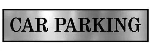 Gugan's Parking Signs with Self Adhesive Signboard Signage for Office, Hospitals, Colleges, Supermarket | Laser Engraved Acrylic Sheet - Car Parking