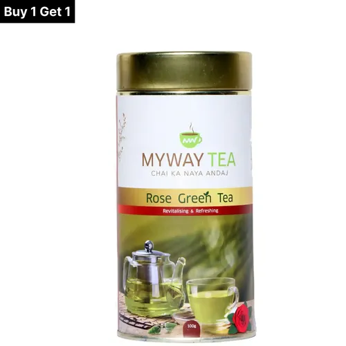 MYWAY TEA Classic Fresh Green Tea, Loose Green Tea Leaves with No Tea Dust. Only Leaf Green Tea,Helps to Body Cleanse, Boost Immunity Promote Healthy & Glowing Skin, Zero Calories