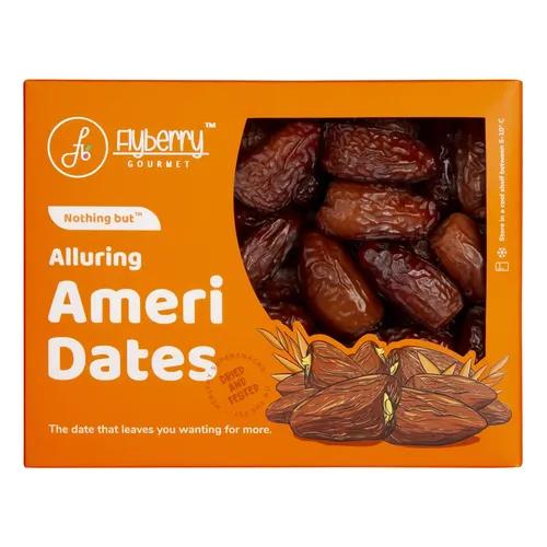 Flyberry Gourmet Ameri Dates (Khajoor/Khajur)| 100% Natural | Rich in Calcium, Iron and Potassium | Instant Energy