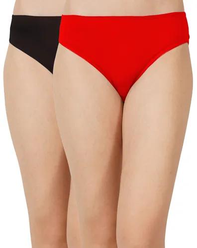 Low Waist Bamboo Panty Red & Black