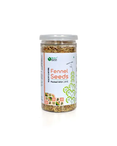 NutriEarth Saunf (Fennel Seeds) - 90 gm