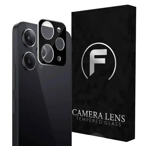 FIRST MART Camera Lens Protector for Redmi 12 5G | Tempered Glass 9H Hardness Camera Cover Screen Protector | Black & Case Friendly