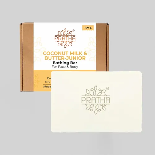 Pratha Coconut Milk & Butter-Junior | Cold Process Handmade Bathing Bar