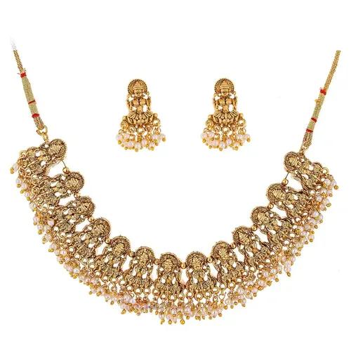 Lakshmi Design Alloy Choker Necklace Set for Women