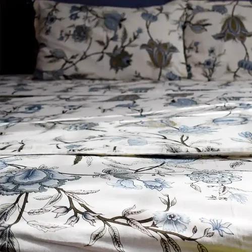 Aurora All Over Printed King Sized Bedsheet