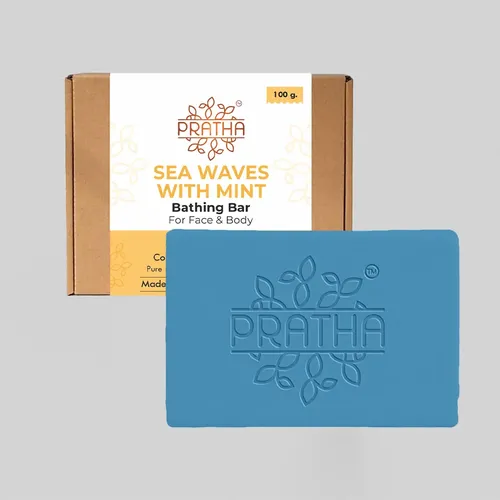 Pratha Sea Waves with Mint | Cold Process Handmade Soap