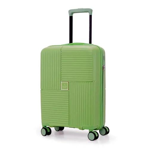 Nasher Miles Singapore Hard-Sided Polypropylene Cabin Luggage Rose Gold 20 inch |55cm Trolley Bag