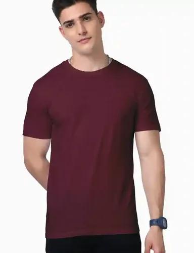 Everyday Essentials - Iconic Premium Supima Cotton - Plain Unisex straight fit T-shirt - Maroon