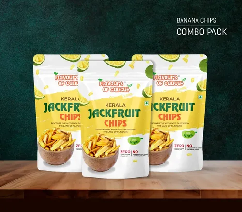 Flavours of Calicut Jackfruit (chakka) Chips Pack of 3 (3x 150g)