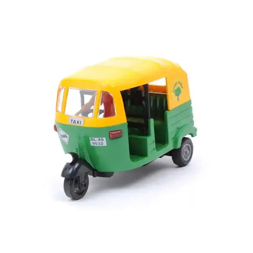 Pull Back Auto Rickshaw - Yellow
