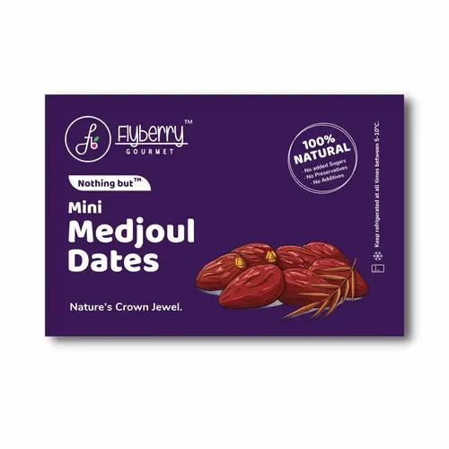 Flyberry Gourmet Mini Medjoul/Medjool Dates (Khajoor/Khajur)| 100% Natural | Rich in Calcium, Iron and Potassium | Instant Energy