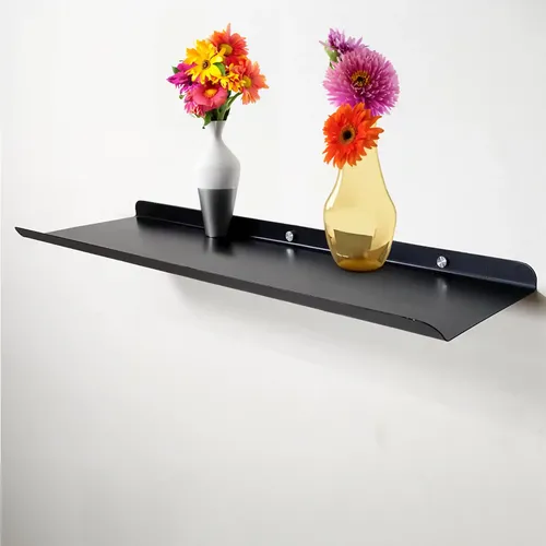 ORGANIZEMEE Long Metal Floating Wall Shelf Rack,For Decoration Of Wall Living Room, Bedroom & Kitchen,Rack For Showpieces,Study Books & Organizing Display Decorative Items
