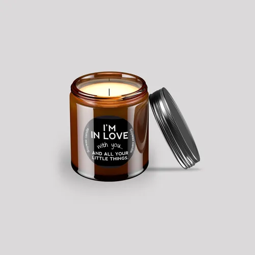 Pratha Naturals Scented Candle (I'M In Love)