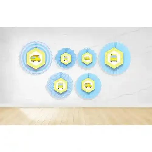 Untumble Wheels On A Bus Theme Paper Fan Decorations