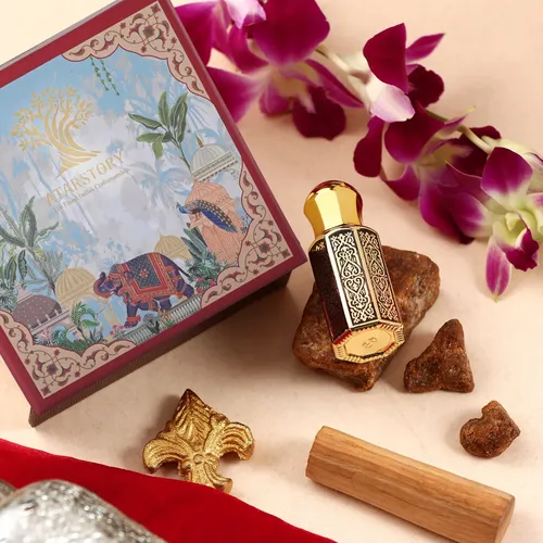 ATARSTORY Best Attar Alcohol Free Roll On For Daily Use | Long Lasting Fragrance | Attar Oudh For Men And Women - 12Ml (Twin Orchid)