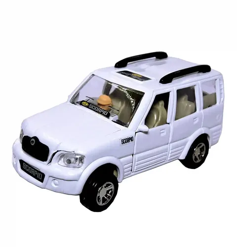 Scorpio Pull Back Car - White