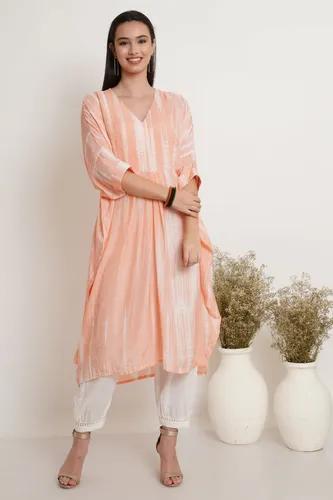 Peach Tie Dye Kaftan