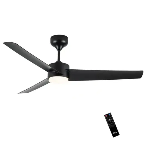 Victura Airmotion AEROWIND BLDC Ceiling Fan with light| 1320 mm | 3-Colour LED Lights | 6 Speed Setting | 5-Star Rated Ceiling fan high speed | Sleek & Noiseless | Black | 2-yr Warranty