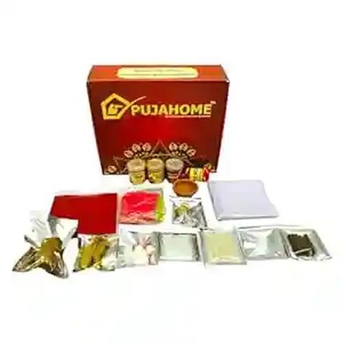 Pujahome Sunderkand Path Puja Samagri Kit Puja Samagri Kit for Office and Home (Pack of 18 Items)