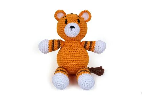 Crochet Tiger Soft Toys - Yellow