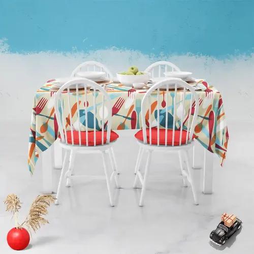 ArtzFolio Knife & Spoon | Table Cloth Cover for Dining & Center Table