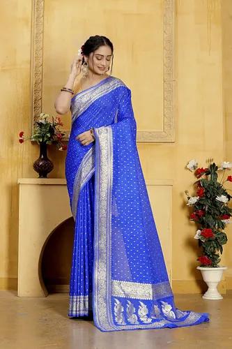 Banaras Crepe Silk Saree