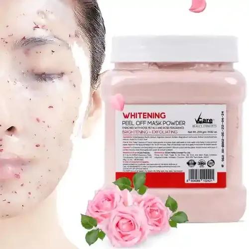 Vcare Jelly Whitening Peel Off Mask For Facials Skincare |Face Mask Powder 250g - Facial Skin Care Product for Women Smoothing, Moisturizing, Cleansing, Refreshing|Suits All Skin Types