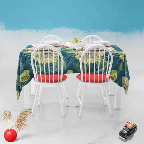 ArtzFolio Handdrawn Birds | Table Cloth Cover for Dining & Center Table