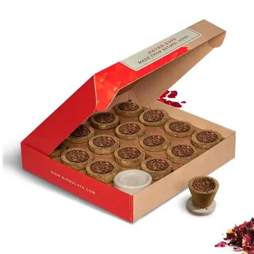 Nirmalaya Organic Havan Cups/Sambrani Cups (15 pcs) | Sambrani Dhoop Cups for Pooja- Jatamassi, Loban, Guggal (Havan Cups) - Pack of 2